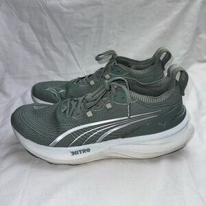 Puma ForeverRun Nitro 2 men's running shoes in Green Moon size 10.5
